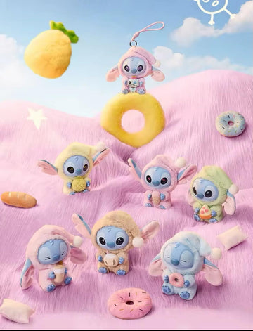 Miniso x Disney Stitch Eat Something Before You Sleep Series - Vinyl Plush Pendant (Blind Box)